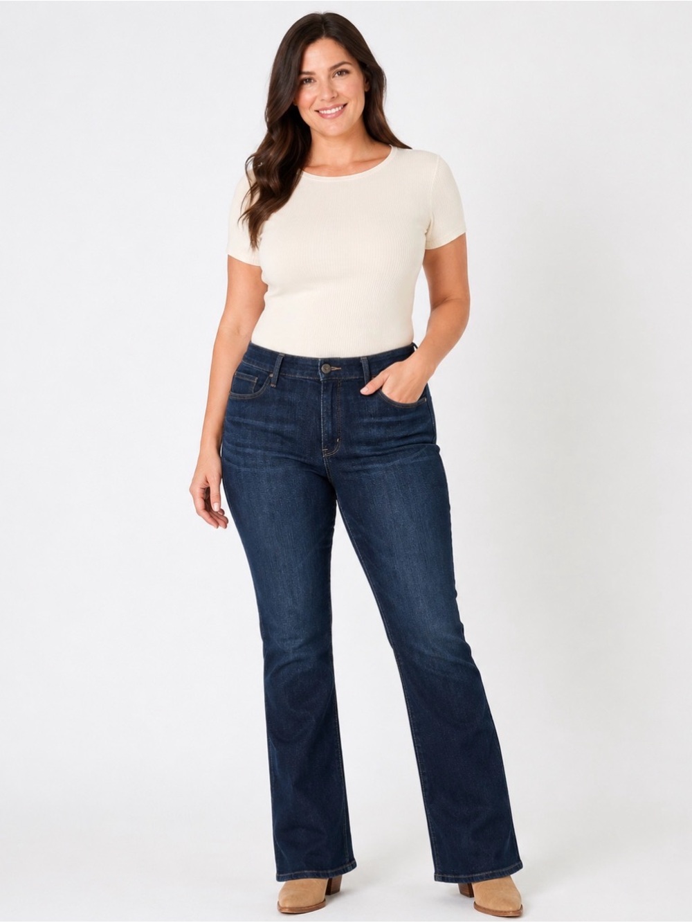 Levi’s 515 Bootcut Jeans Women’s 18 Dark Wash Stretch Denim Lot of 2